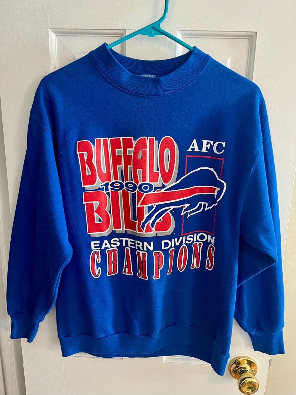Buffalo Bills 1990 Eastern Division Champions Royal Blue Sweatshirt